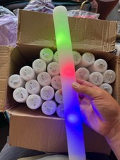 30 Pack LED Foam Glow Sticks Color Changing Party Favors