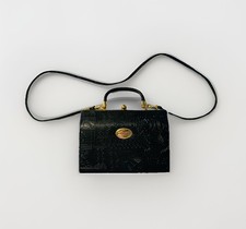 Very Rare Vintage 1970s GIANNI VERSACE Genuine Top-Handle Crossbody Bag Purse