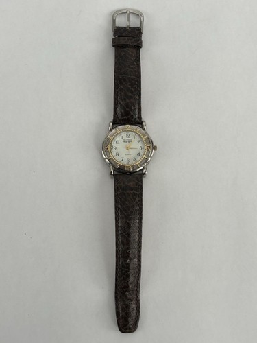 Brittania By Levi Strauss 38mm silver Tone Quartz Watch w/Leather Band & Battery - Picture 6 of 10