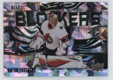 2022-23 Upper Deck Allure Blockers Green /99 Anton Forsberg #BL-8 16kb