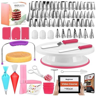 All-in-One Cake Decorating Bundle with Tutorial Booklet