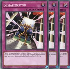 yugioh 3x Schadenstor YSKR-DE048 COMMON DEUTSCH