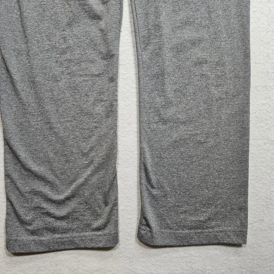 Pantalones de jersey Champion Open Bottom para hombre pequeños gris jaspeado tiro alto cintura elástica Foto 3 de 4