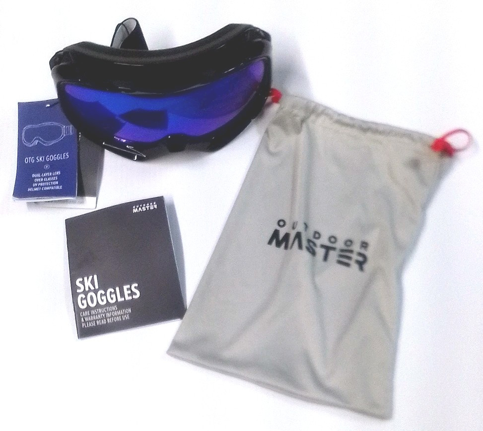 Outdoor Master Ski Goggles OTG Dual-Layer Lens UV Protection Helmet Compatible