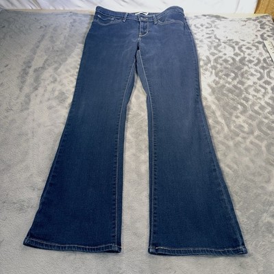 Levi s 715 Bootcut Jeans Dark Wash Size 31 Women's Mid Rise Stretch Denim