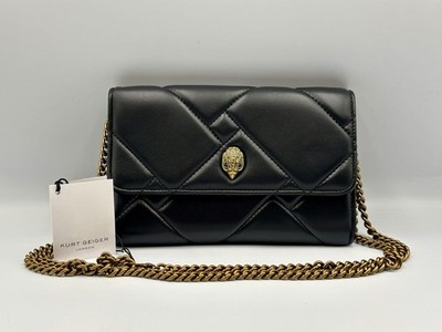Kurt Geiger Umhängetasche Leder schwarz UVP 139£