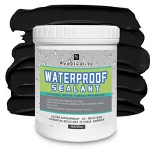32oz Black Waterproof Sealant Adhesive, Liquid Roof Leak Repair Indoor Outdoor