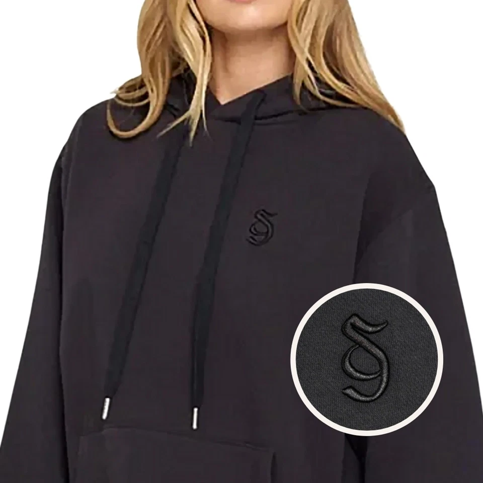 Spiritual Gangster Monogram Embroidered Long Sleeve Hoodie Sweatshirt Large - Image 2 of 4