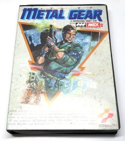 MSX2 METAL GEAR KONAMI Used Japan Adventure MSX Case, Manual & Cartrage Set