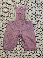 Vtg Oshkosh B gosh Pink Floral Bubble Romper Outfit Baby Toddler Pink USA As Is