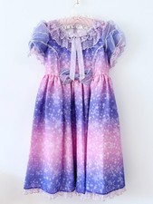 Preview of Angelic Pretty Sugar Sky Pink OP Lavender Purple Starry Lolita Dress AP Japan