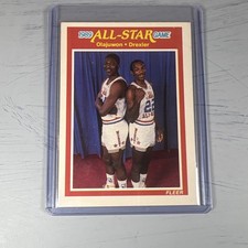 Fleer Drexler Olajuwon #164 NBA All-Star Team Basketball 1989-90 Card