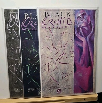Black Orchid #1-3 Lot Neil Gaiman Dave McKean (1988) DC Comics Set - VF