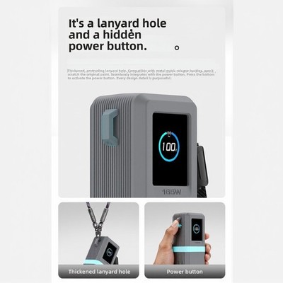 Silikon Hülle Kompatibel mit Für Anker A1695 165W Powerbank Stoßfest