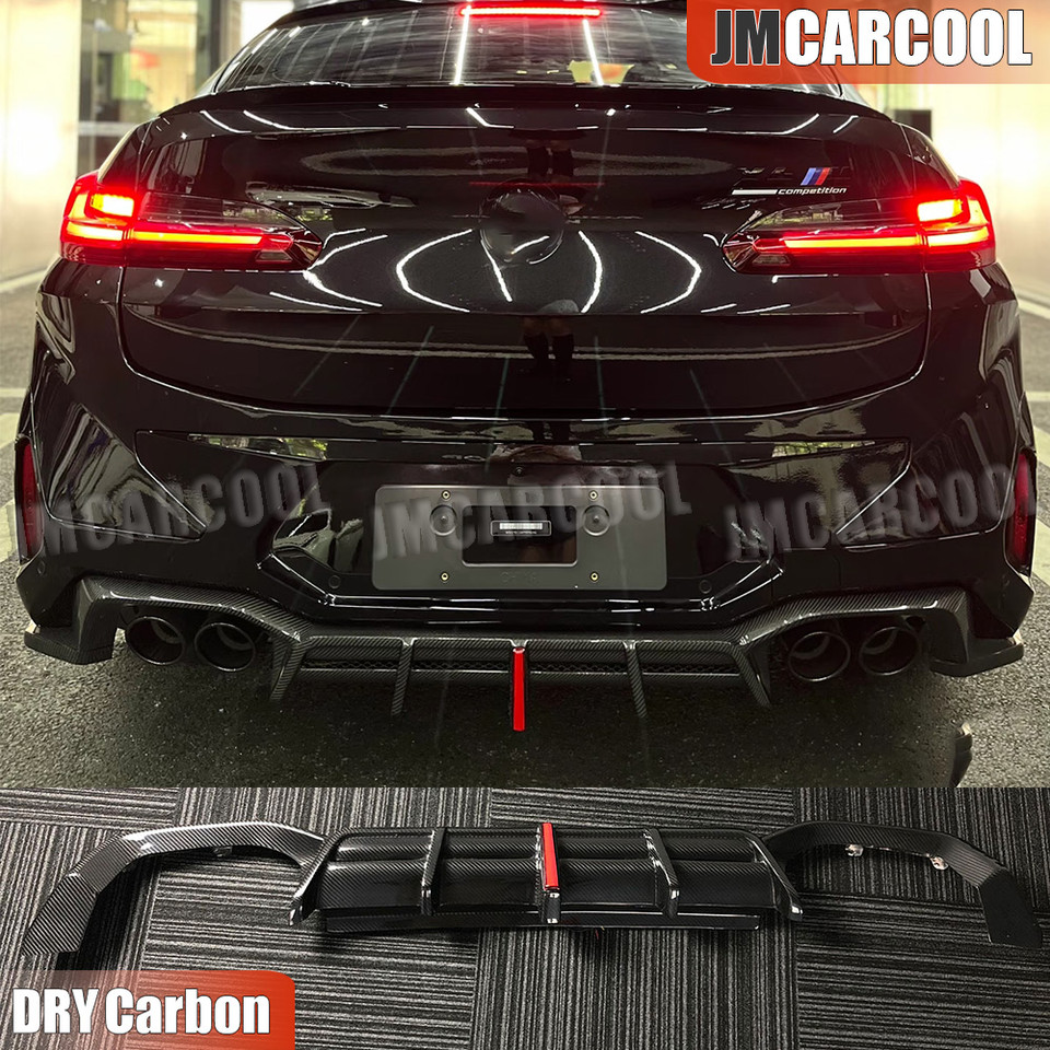 X4m Rear Diffuser Carbon Fiber Rear Bumper Diffuser Lip For BMW X4M G02 F98 Competition ...