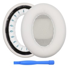 Replacement Ear Pads for Bose QuietComfort Ultra - Memory Foam PU White Smoke