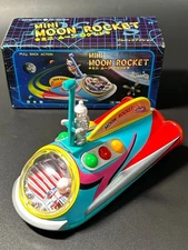 Masudaya Mini Moon Rocket Tin Toy Vintage