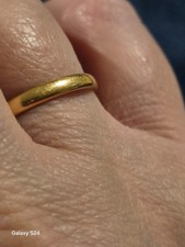 22 ct gold antique wedding band