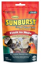 Higgins Sunburst Fruits To Nuts Gourmet Treats For Conures, Parrots  Macaws