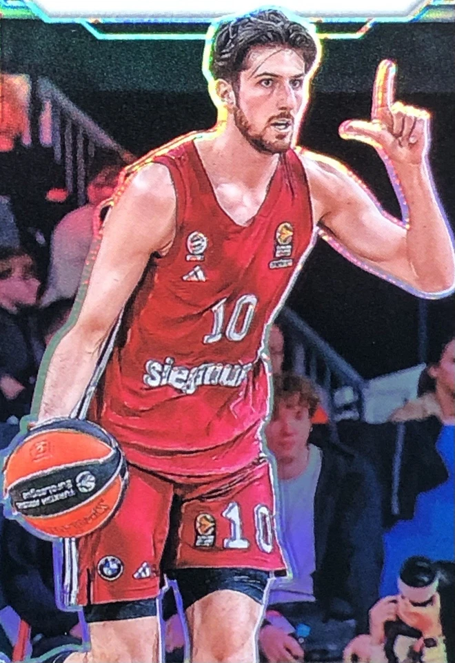 2023-24 Prizm Turkish Airlines EuroLeague Leandro Bolmaro /5 BLACK GOLD SSP #106 - Image 3 of 4