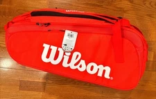 Wilson Super Tour 15 Pack Racquet Bag - Red/White