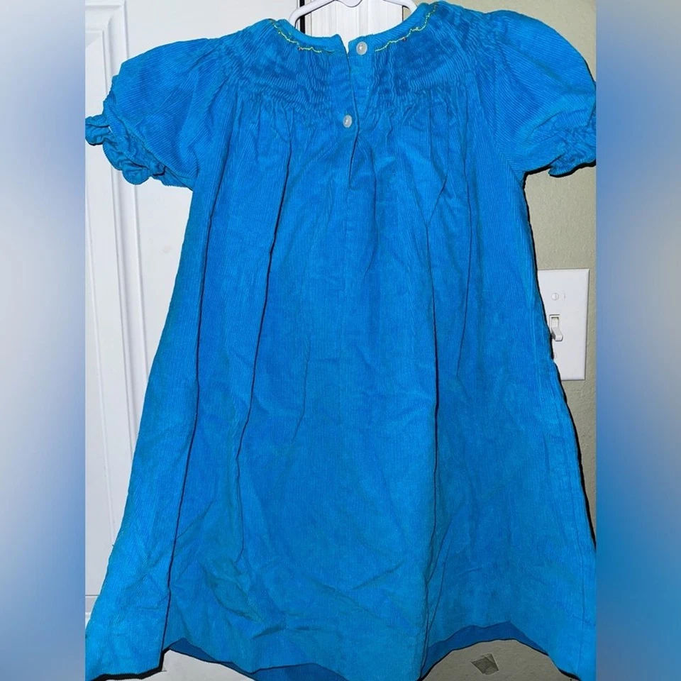 Vestido de Pana Silly Goose Vintage Adorno de Navidad Calado 3T 100% Algodón Foto 3 de 4