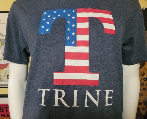 Trine University Thunder USA Patriotic Logo T-Shirt Medium Angola IN Nice - Bild 2 von 4