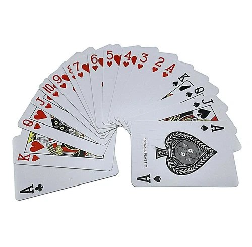 54 Pcs Poker Playing Cards Deck of Play Cards Coated Casino Illusion
