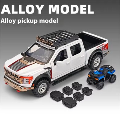 1:24 Raptor Pickup F-150 Simulation Geländewagen Alu Auto Modell Spielzeug Geschenk