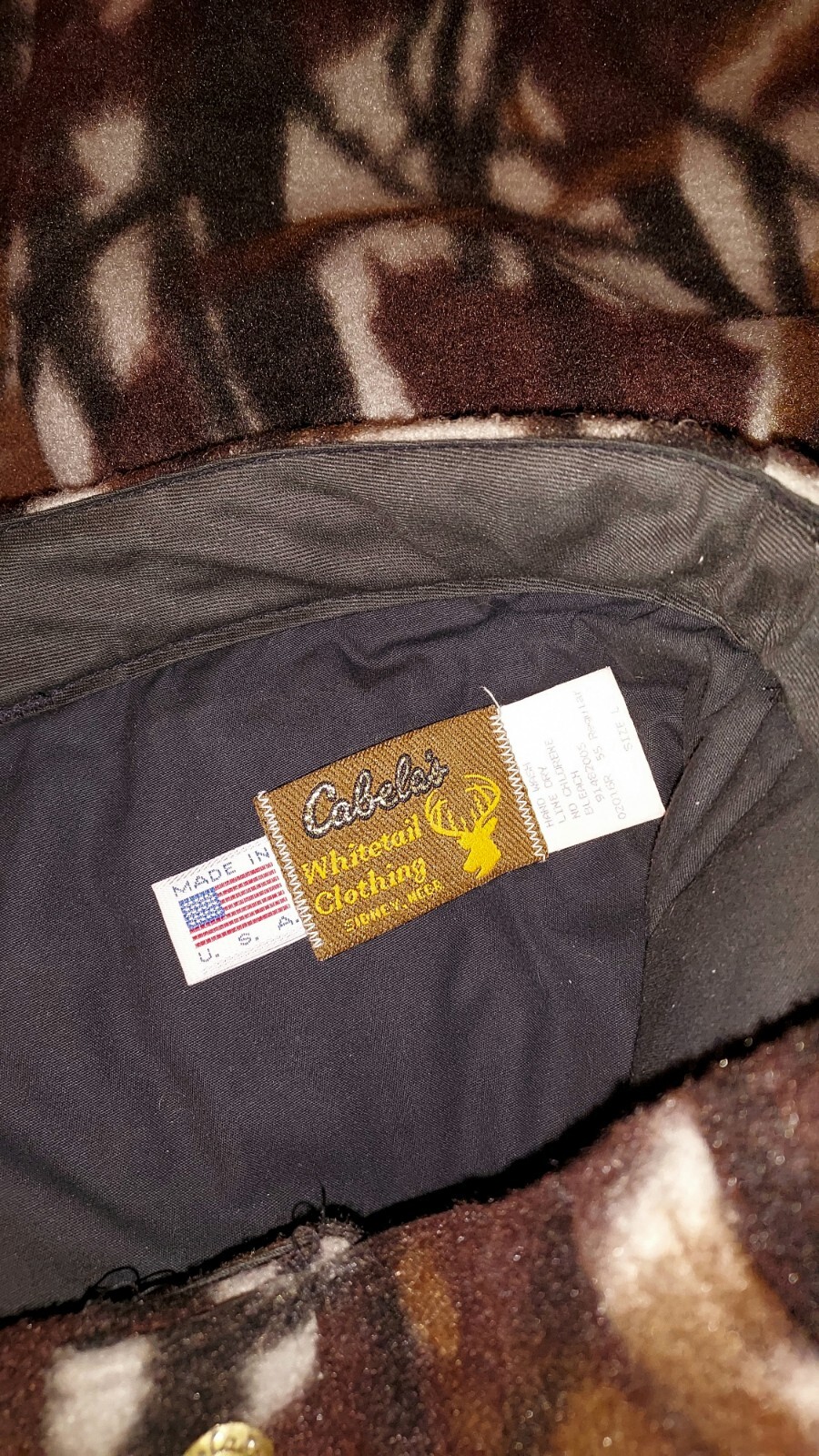 Vintage Cabela's Thick Soft Fleece Hunting Pants. Fully Lined USA Made