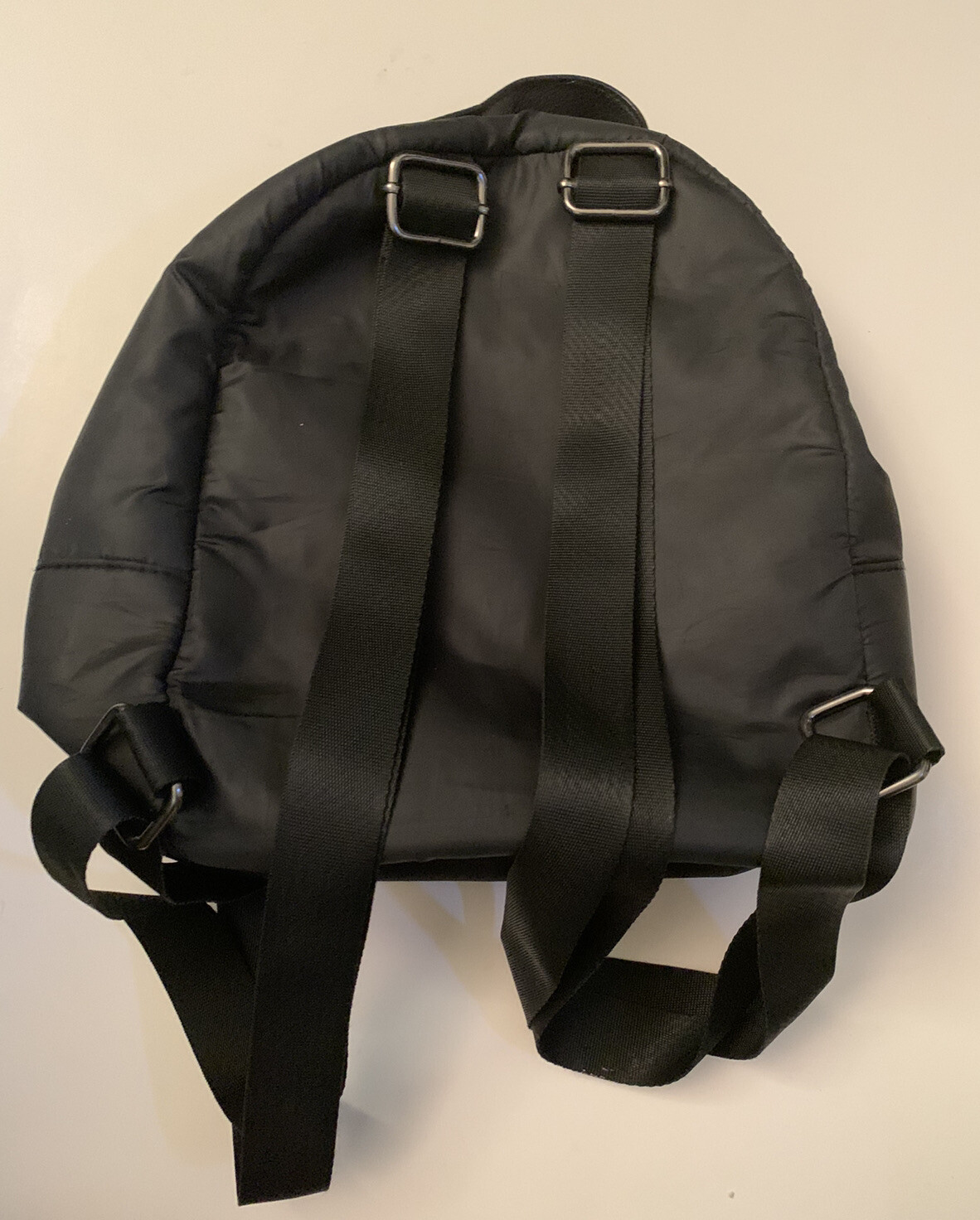 Black Square Studded Mini Backpack Zip Around Adj… - image 2