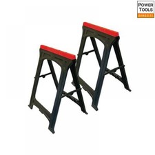 Faithfull Plastic Trestles Height 82cm x Length 57cm (Twin Pack)