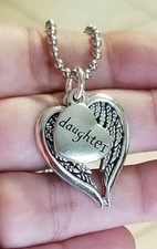 Memorial Daughter In Heaven Necklace, Daughter In Memory, Daughter Loss Dad Gift
