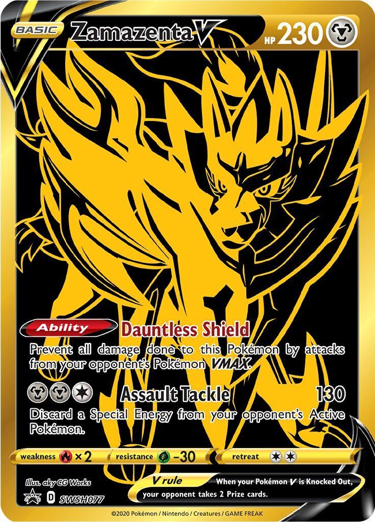 1x Zamazenta V - SWSH077 - SWSH Black Star Promo NM-Mint Pokemon SWSH Black Star