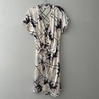 Equipment Wrap Mini Dress Sz S 100% Silk Japanese Floral Tie Cocktail Satin