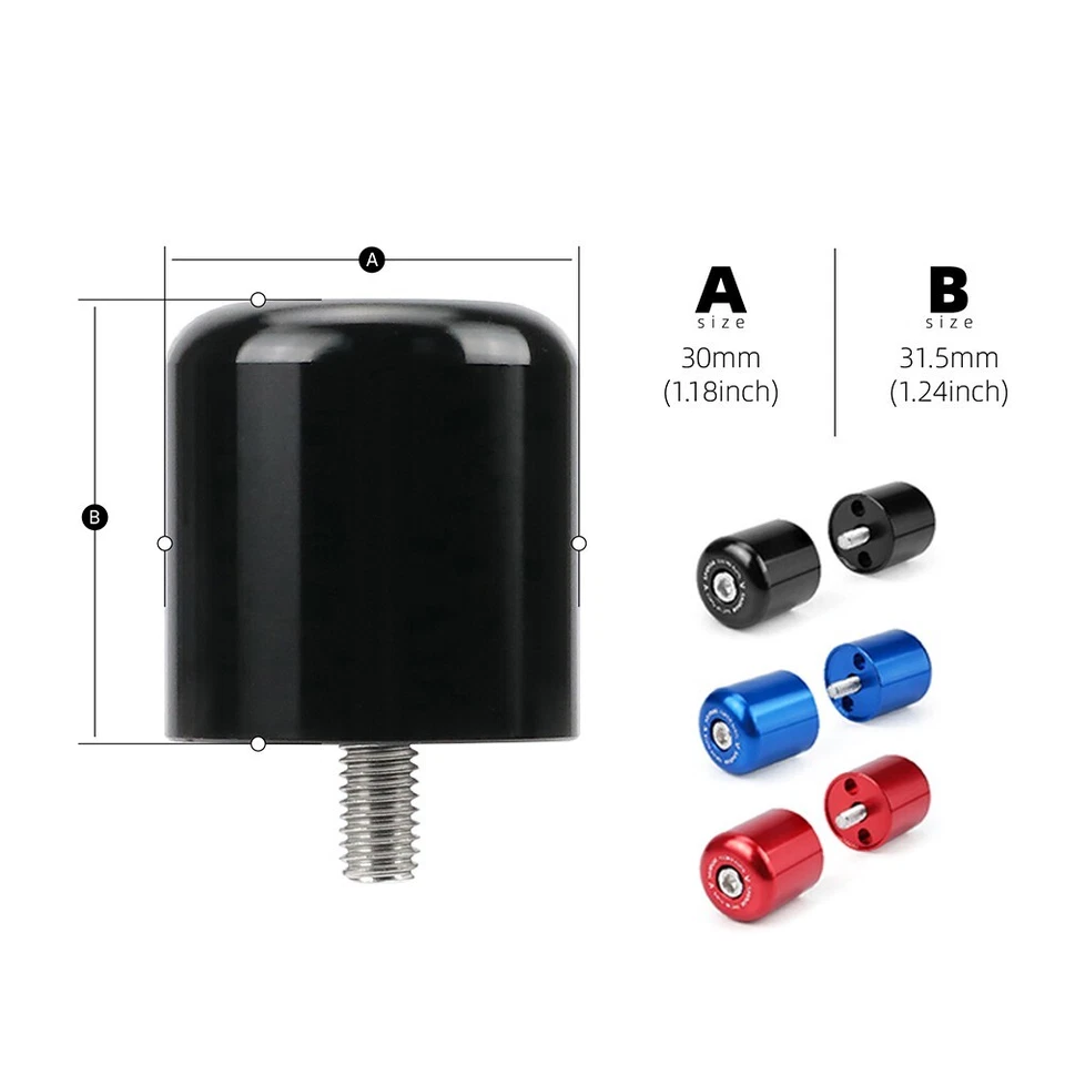 For SUZUKI GSX-R 600 750 1000 2006-2016 Motorcycle Handlebar End Grips Bar Ends - Image 2 of 4