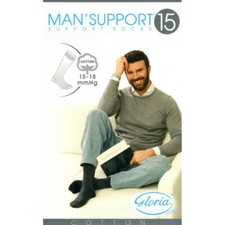 Gloria Man'support Gambaletti cotone compr. media 15-18 mmHg calze uomo Gloria