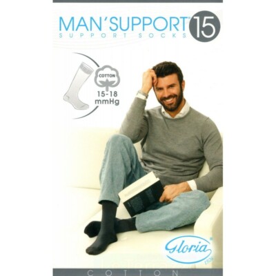 Gloria Man'support Gambaletti cotone media 15-18 mmHg calze