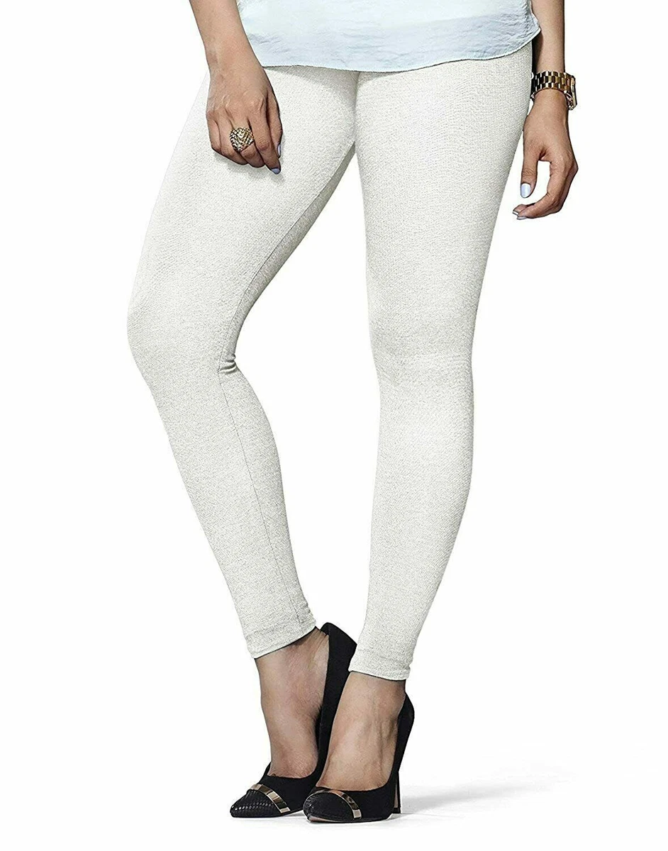 LUX LYRA Women's Cotton Ankle Length Off White Legging Free Shipping