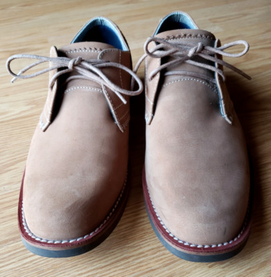 Original Penguin Men's WADE TAN Footwear 8.0  Genuine Leather Lace Up Soft Suede