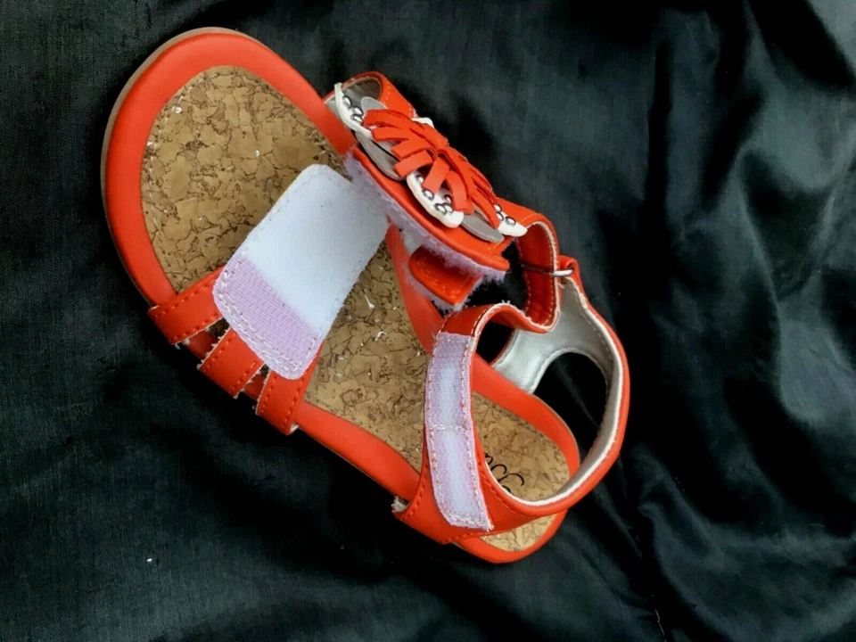 Сандалии Balleto от Jumping Jacks Coralie оранжевые для девочек ясельного возраста размер 10 М - Изображение 3 из 4