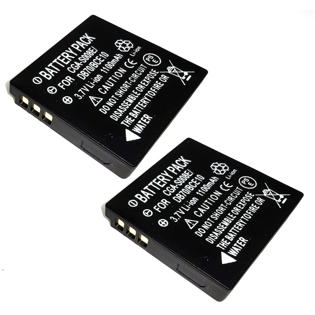 2x Battery Pack For Ricoh Caplio R6 R7 R8 R10 CX1 CX2 DB-70