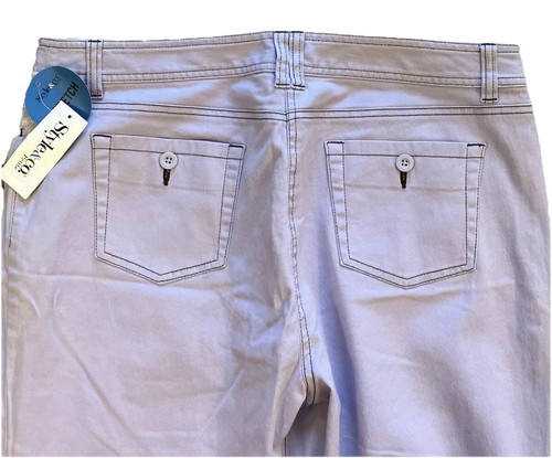 NWT~Style & Co Petite~Pale Iris Casual Pants~Women's Sz 14 Pet~5 Pocket~Stretch - Picture 2 of 14