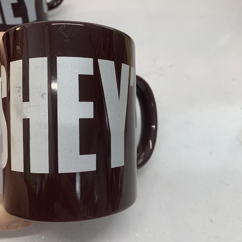 Hershey Tassen Galerie Heiße Schokolade 4er Set Kaffee Tee Braun Silber Buchstaben - Bild 10 von 10