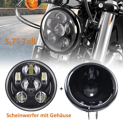 5,75  LED Scheinwerfer mit Gehäuse Scheinwerfergehäuse Hi/Lo Beam Suzuki Honda