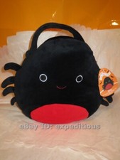 NEW SQUISHMALLOWS BELLA SPIDER HALLOWEEN TRICK OR TREAT CANDY PAIL BUCKET BAG