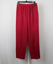 Alfred Dunner Elastic Waist Comfort Pull-On Knit Casual Pants 12 Red 2377