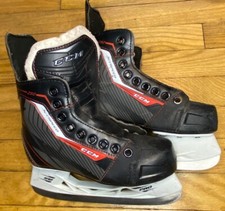CCM Jetspeed 250 PRO SB Ice Hockey Skates U.S. Size 2 Stainless Blades No Laces