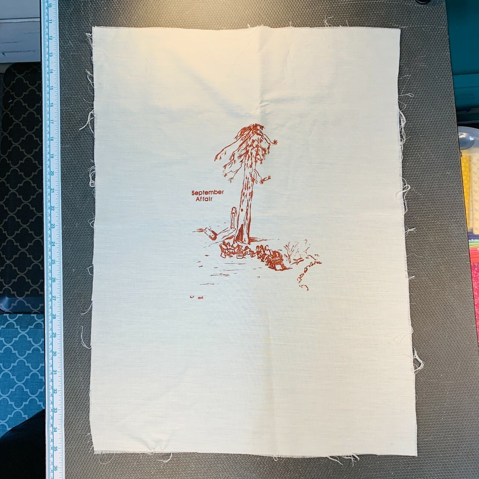 1985 September Affair Girl Scout Bandana Adult Leader Camping Weekend