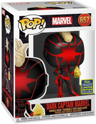 FUNKO POP! DARK CAPTAIN MARVEL 657 Figur 2020 EXCLUSIVE NEU Vinyl Bobble-Head